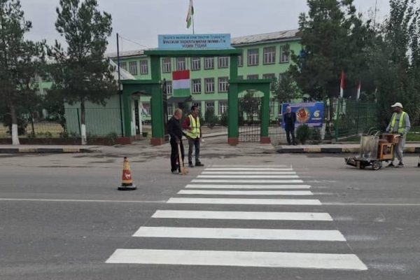Young Generation of Tajikistan and EASST support community-led school zone road safety interventions in Rudaki